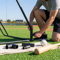Replacement cage parts for baseball and cricket cages made from galvanised steel