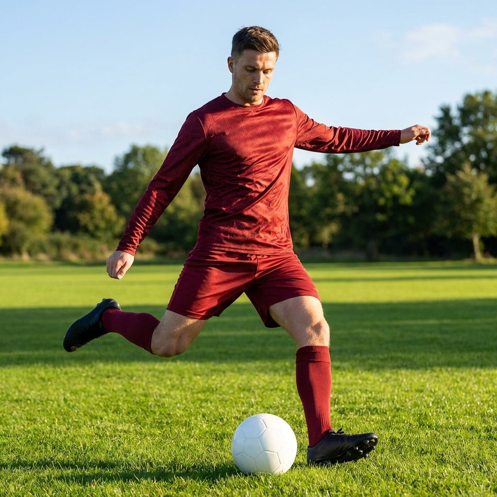 Men’s Long Sleeve Football Shirt featuring geometric design