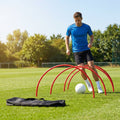 Football training passing arcs made of 34mm PVC