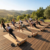 Cork Yoga Mat with Natural Rubber Base for Yoga and Pilates
