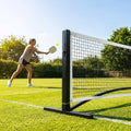 Freestanding aluminium pickleball posts with wheels