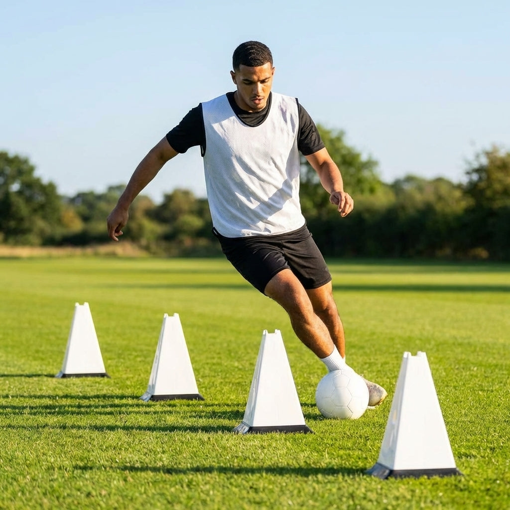 Training cones for sports practice, durable 12-inch cones