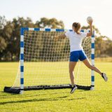 Portable handball goal for indoor and outdoor use