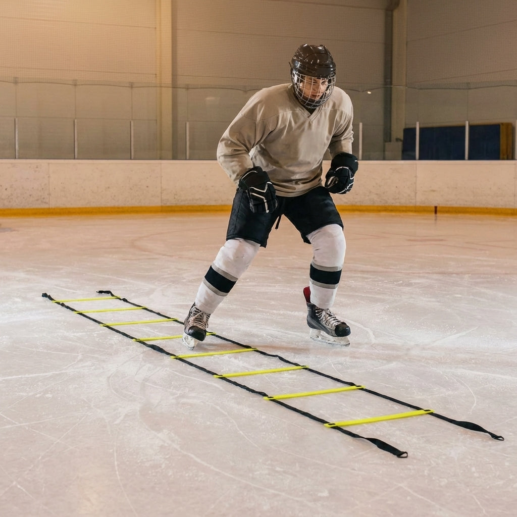 Ice Hockey Training Ladder with adjustable flat rungs