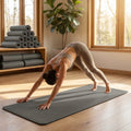 PU Yoga Mat in calming colours, ideal for yoga and Pilates