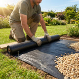 Heavy Duty Weed Control Fabric – Black – 50gsm/100gsm PP – Garden & Driveway Use