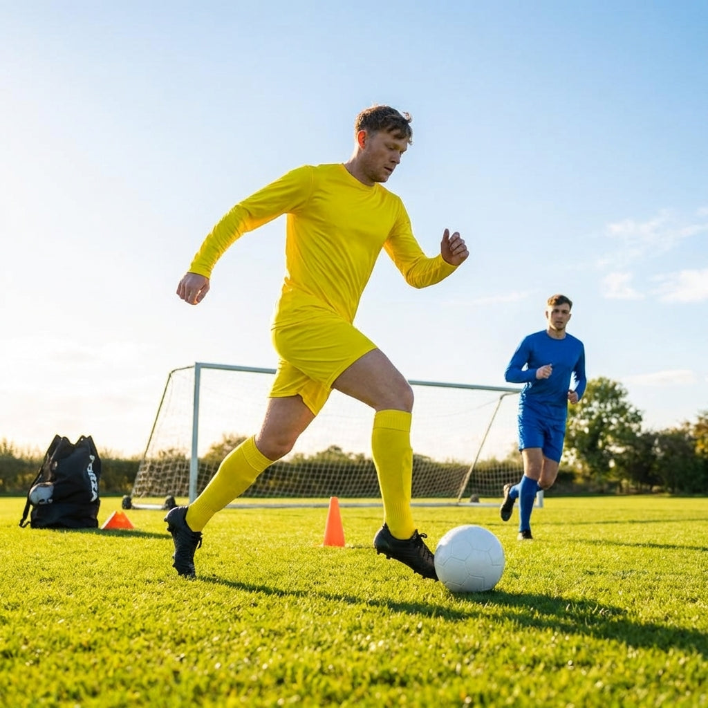 Men's Long Sleeve Football Kit in multiple colours with socks and shorts