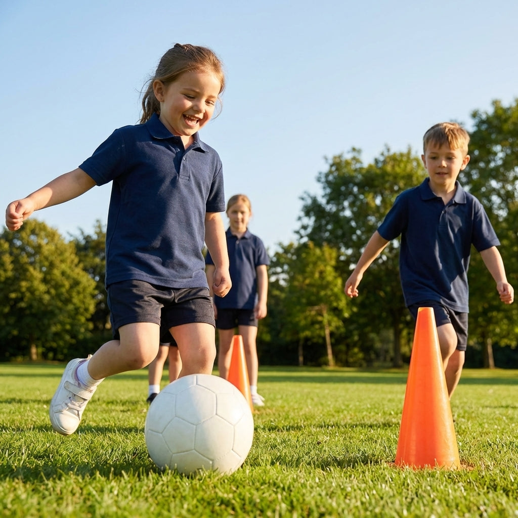 Kids' sports polo shirt in various colours for ages 5-10