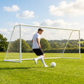 21x7ft football goal with steel frame for schools and parks