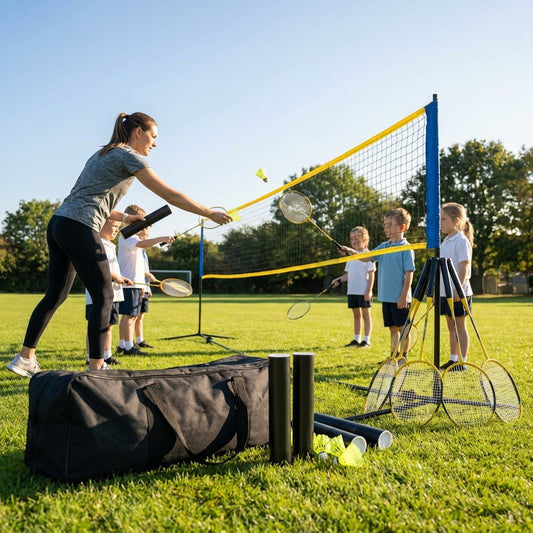 Badminton Sets – Multiple Sizes – High-Quality Materials – Schools & Clubs