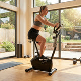 Exercise bike with adjustable resistance for home fitness