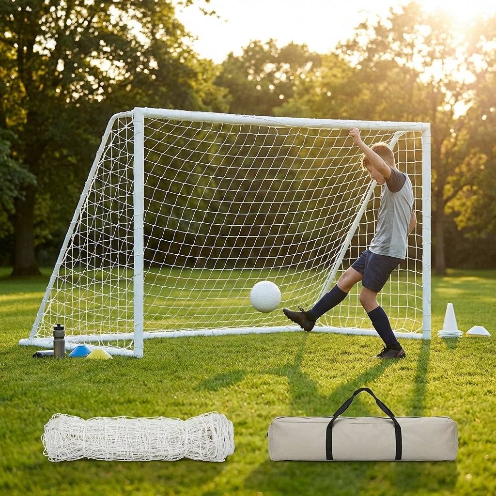 Football goal nets 6x4ft HDPE material for goalposts