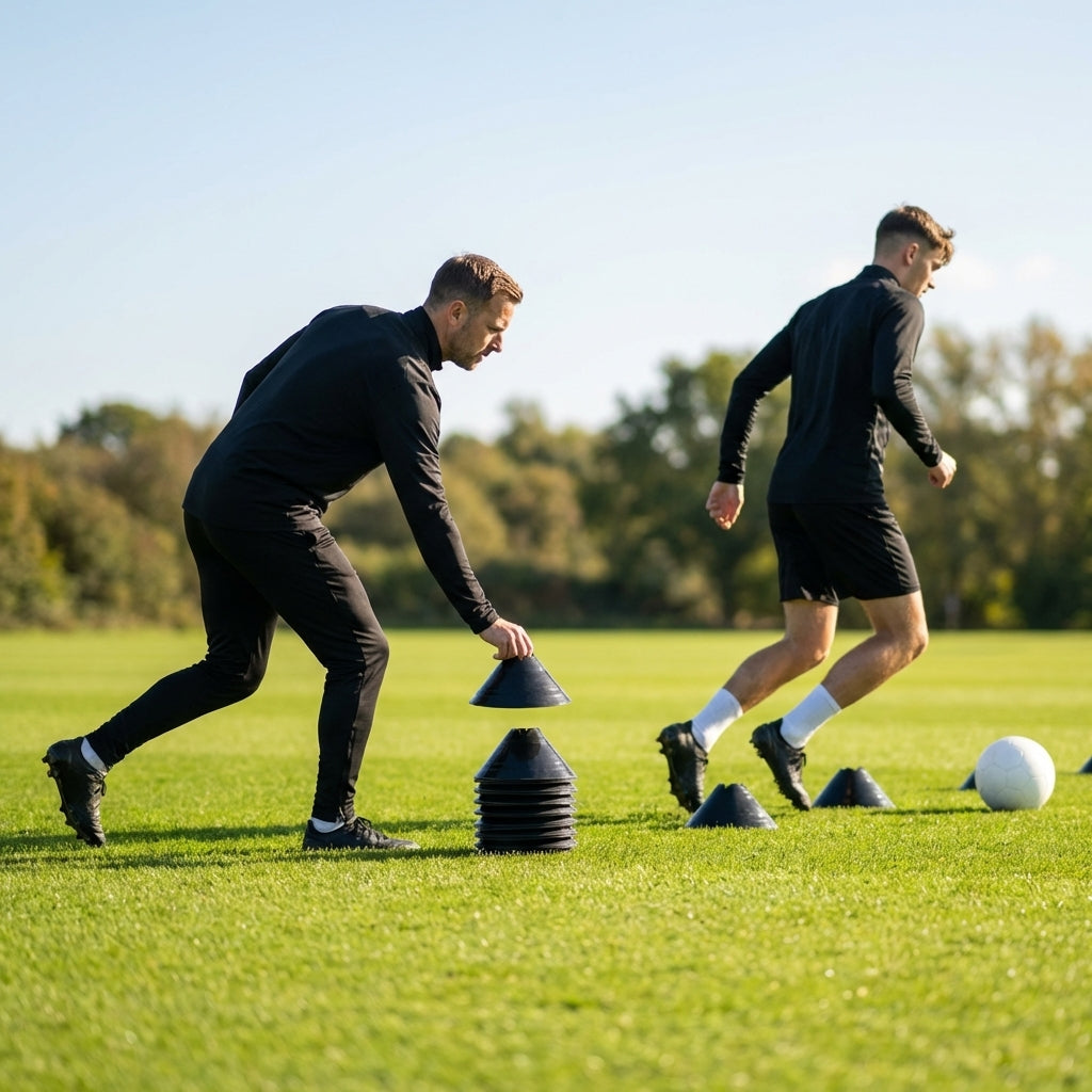 Training cones for sports practice, durable 12-inch cones
