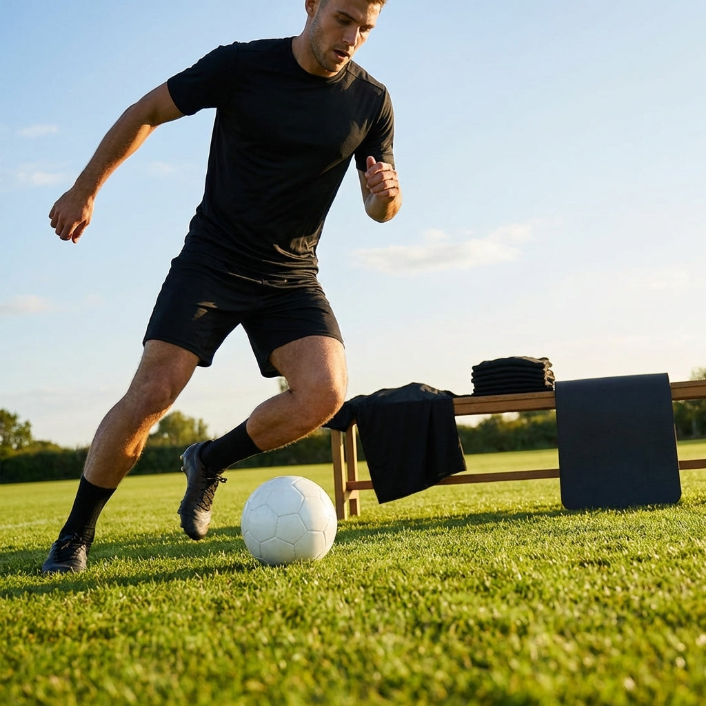Men's T-Shirts in quick dry polyester material for sportswear