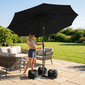 Cantilever garden parasol with 3m UV30+ canopy and steel frame