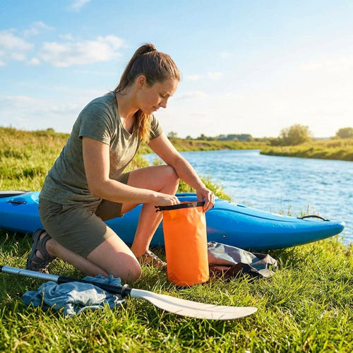 Waterproof Dry Bag – 2L Orange, 3L Yellow, 5L Light Blue, 10L Black – 500D PU Material – Outdoor Sports & Camping