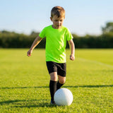 Kids' base layer top in vibrant colours for ages 5-10, ideal for sports