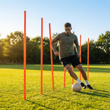 Slalom training poles in vibrant colours for agility training