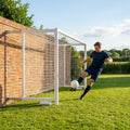 Aluminium football goal with folding mechanism