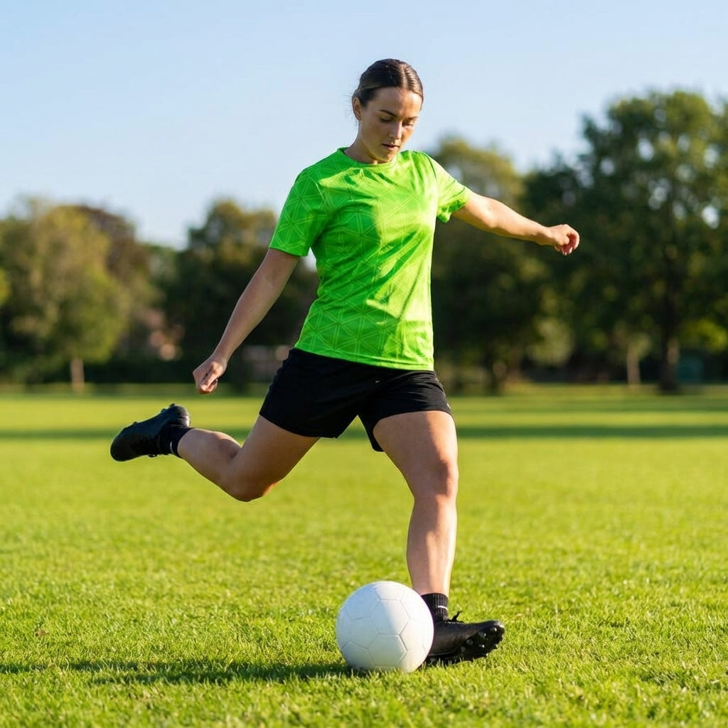 Women's Short Sleeve Football Shirt in vibrant colours