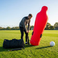 Inflatable goalkeeper mannequin for football training