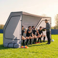 Portable team shelter in 10 colours with steel frame for sports events