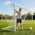 Football goal nets 24 x 8 ft, durable HDPE for clubs and schools