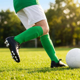 Football socks in various sizes and colours for players