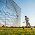 Custom baseball nets made from HDPP material in black