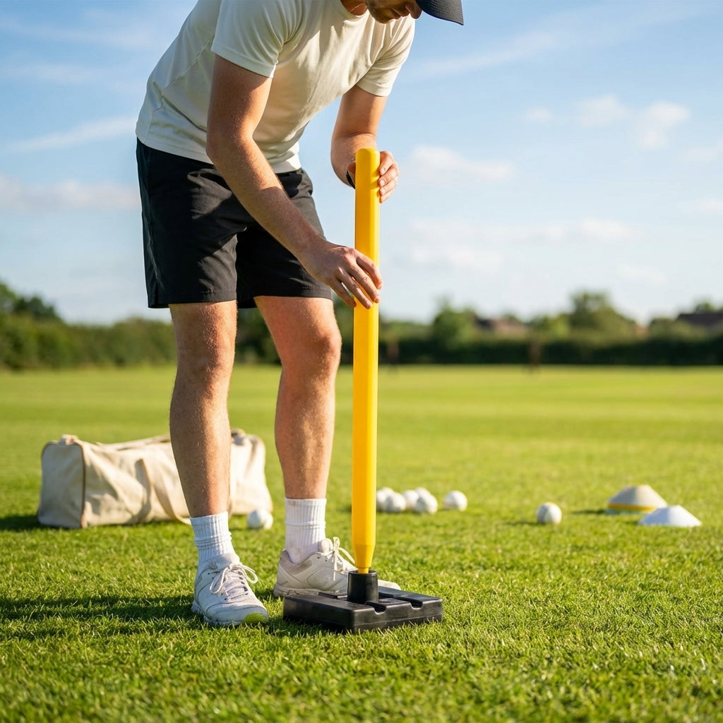 Flexible Cricket Stumps set with customisable options for training