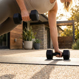 Neoprene dumbbells with non-slip coating for home and gym use