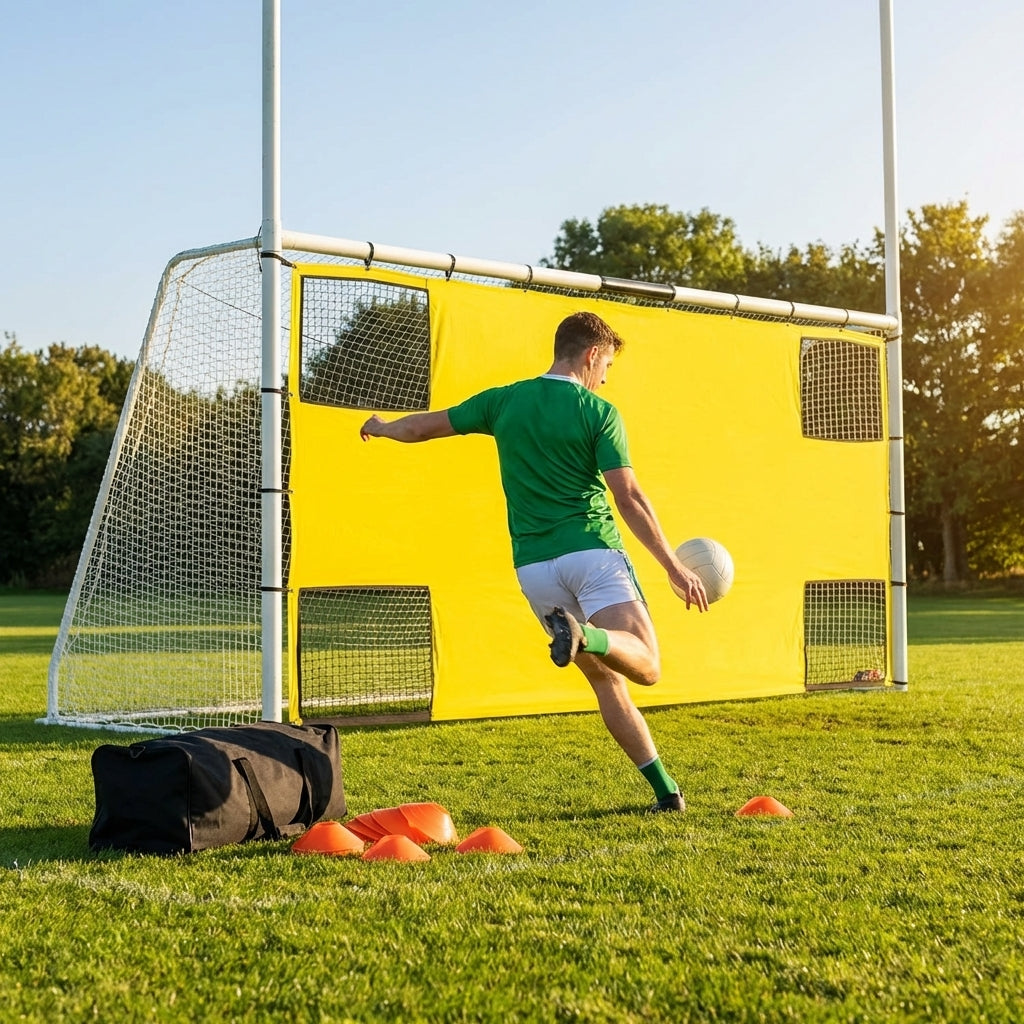 Gaelic and Hurling Target Sheet with Yellow Banding for Training