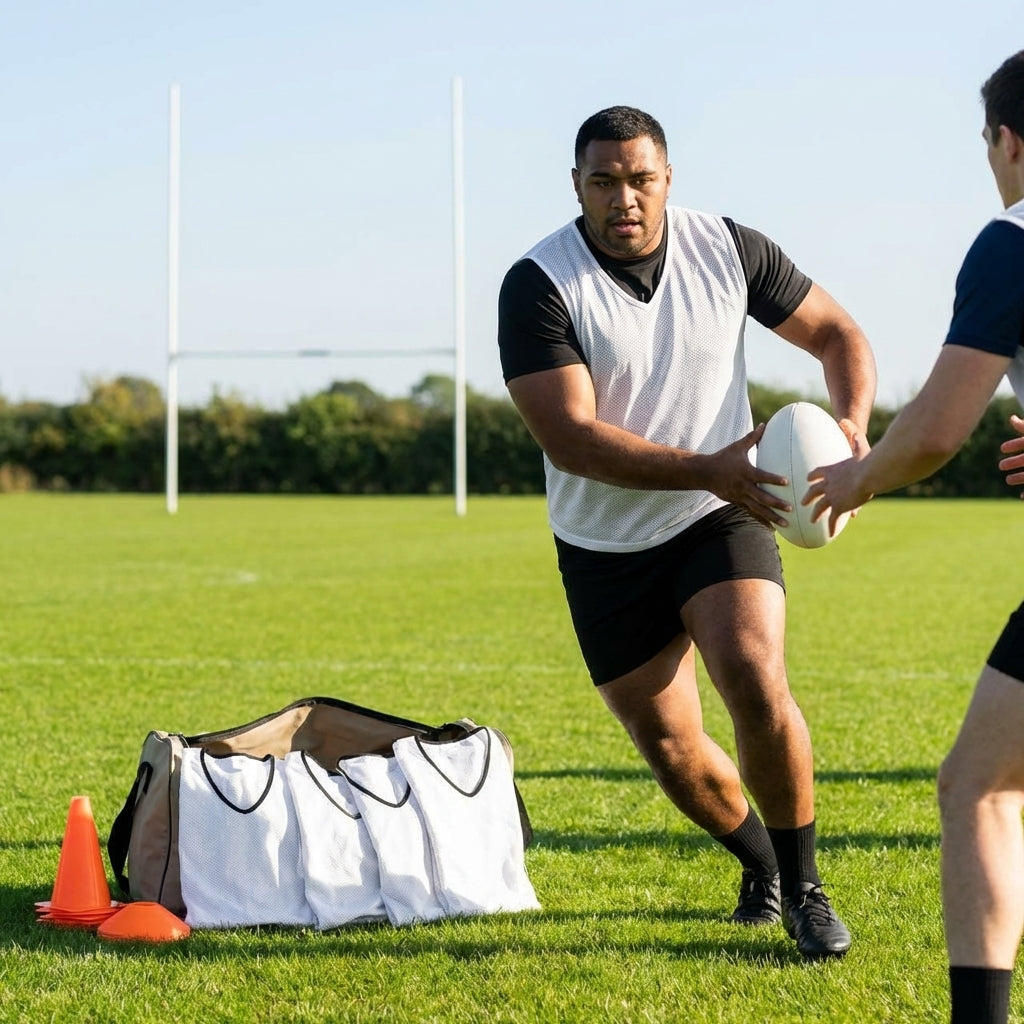 Rugby Training Bibs in Various Colours and Lightweight Mesh