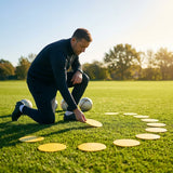 Rubber Flat Disc Markers in multi-colour for training and games