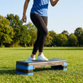 Adjustable fitness step with polypropylene construction for gym and home workouts