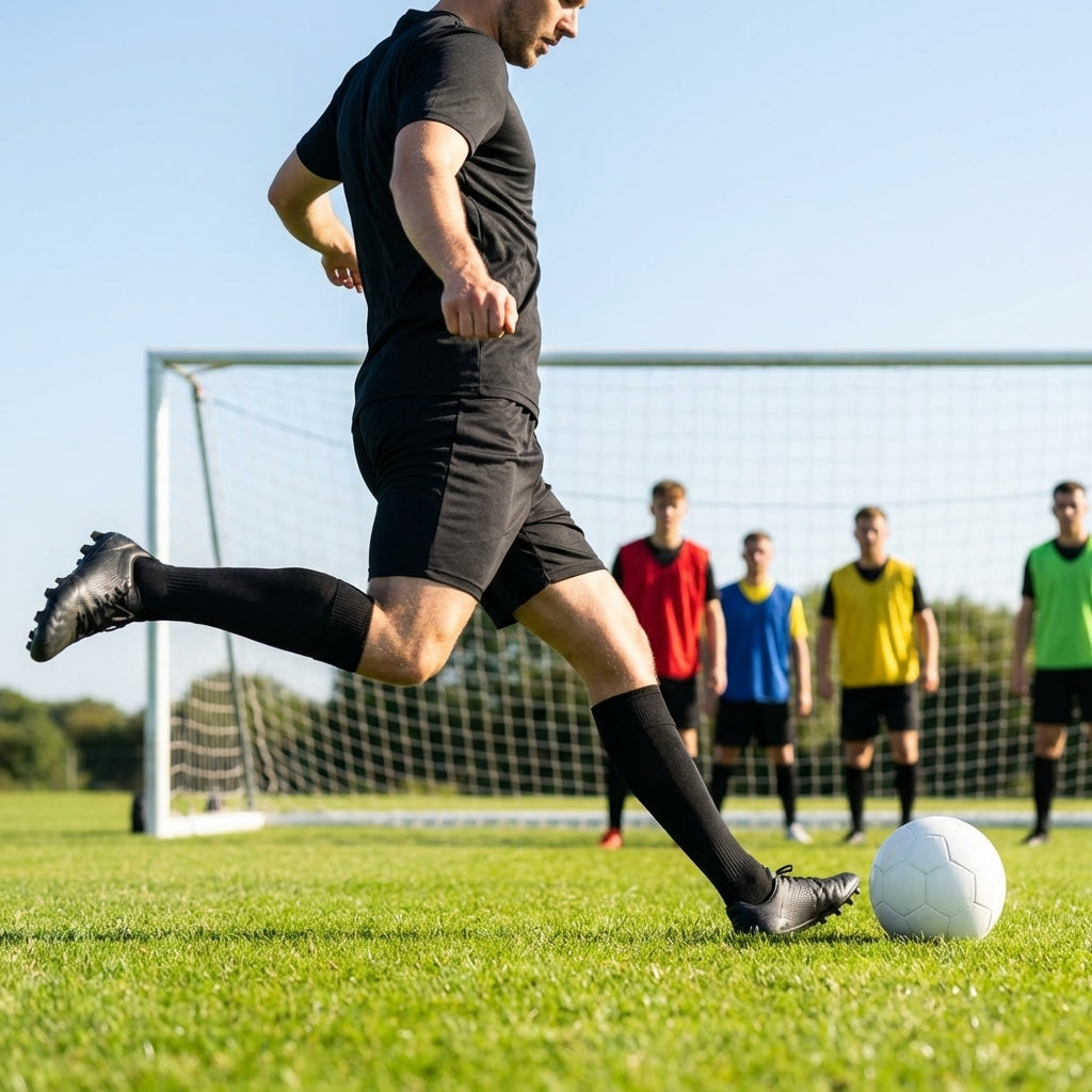 Men's football shorts in various colours, breathable polyester sportswear