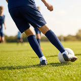 Football socks in various sizes and colours for players