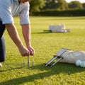 Stainless steel cricket stump gauge for accurate positioning