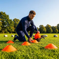 Rugby Training Marker Cones in multiple colours with cone stand