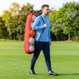 Football Tube Ball Bag in nylon and mesh for training and match use