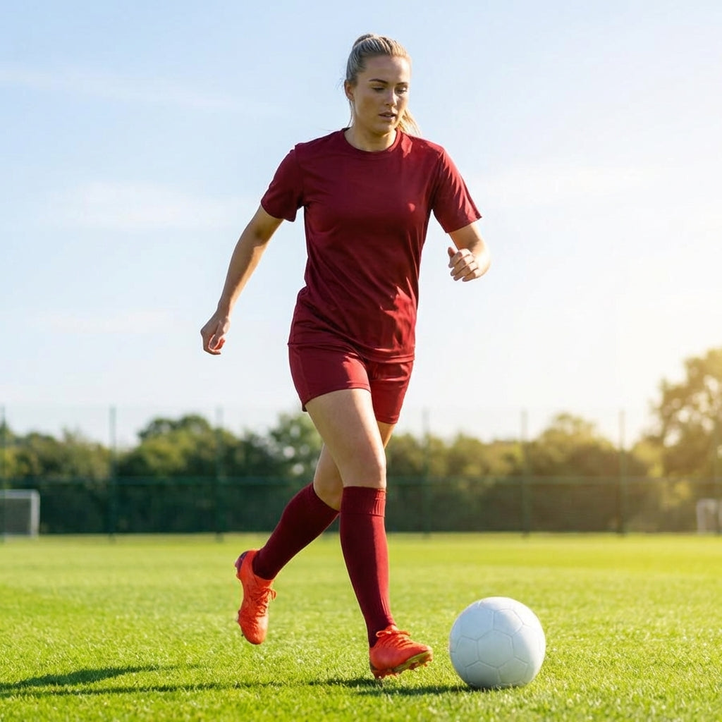Women's Football Kit with Geometric Print Jersey