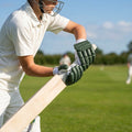 Coloured cricket batting gloves with English Pittard leather palm