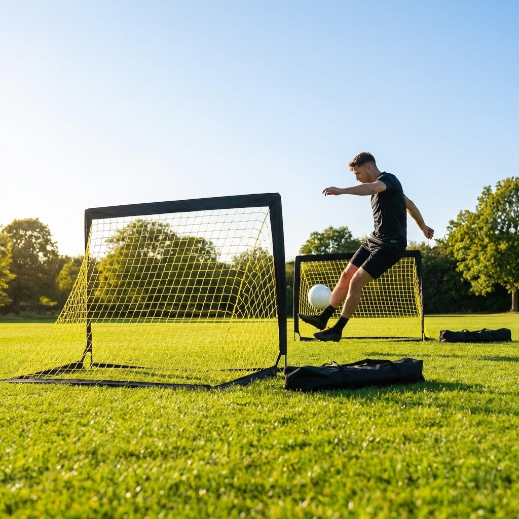 Pop-Up Football Goal – Multiple Sizes – 3ply Polyester – Training Use
