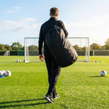 Laundry kit bag available in black, red, and blue with 130L capacity