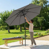 Garden Parasol 2.7m with steel frame and UV protection