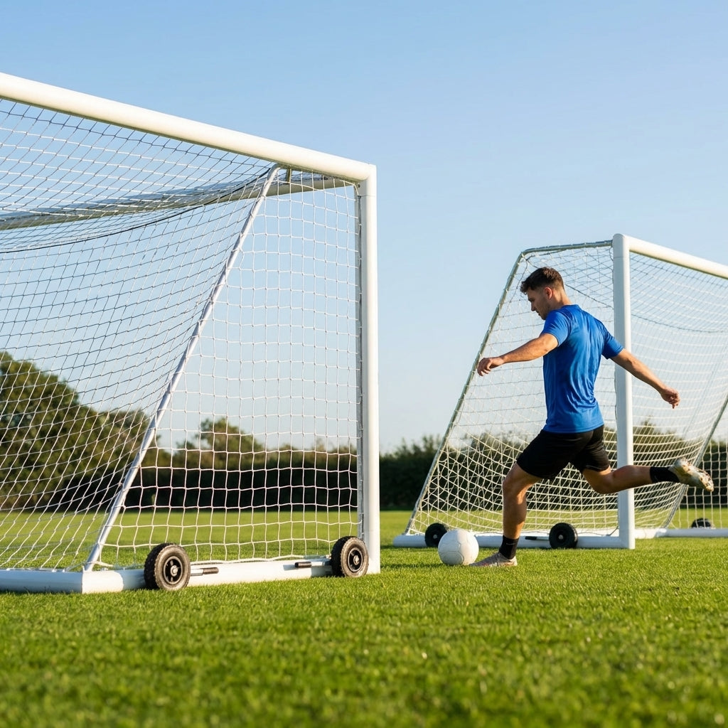 Freestanding Football Goal – 12ft x 6ft – Aluminium – Youth Matches