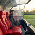 Luxury stadium seats with customisable marine vinyl and rustproof steel frame