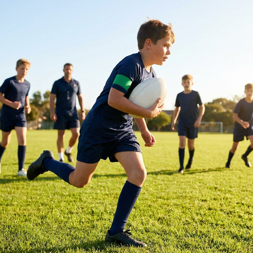 Elasticated rugby captains armband in multiple colours