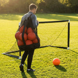 Football carry bag with 12 footballs, durable mesh