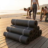 PU Yoga Mat in calming colours, 5mm thick, non-slip surface